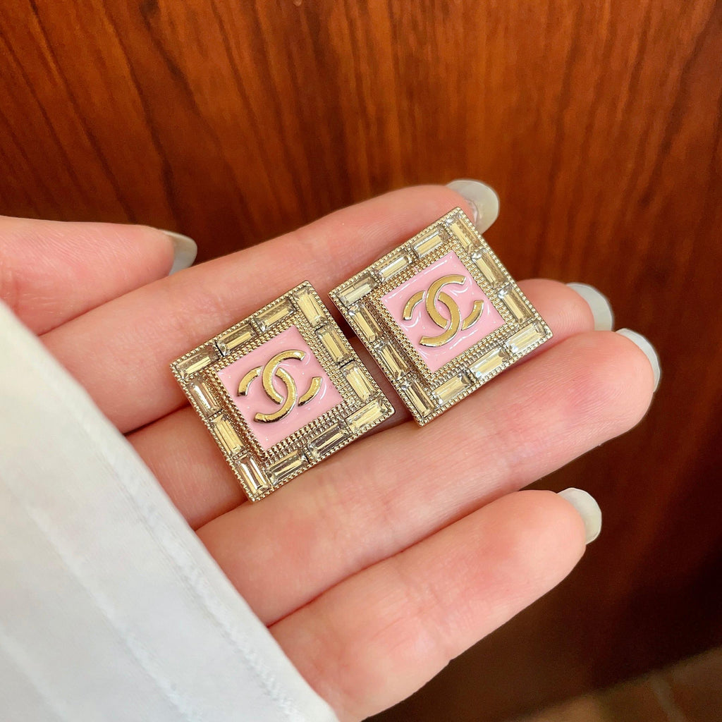 Chanel Interlocking C Stud Earrings - album image 4