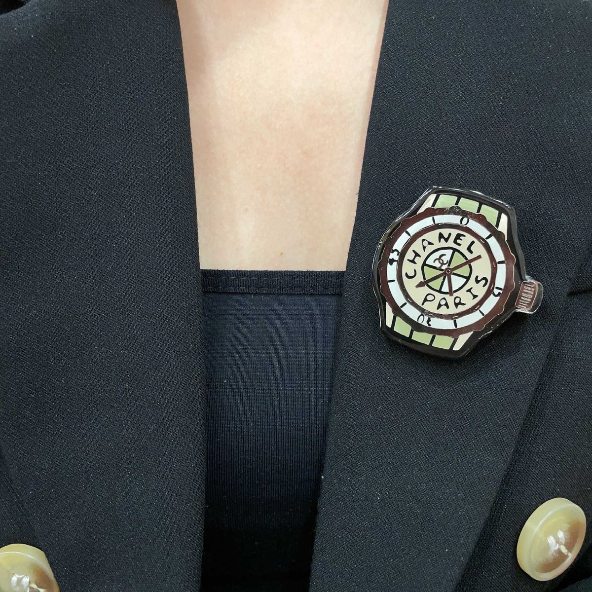 Chanel Interlocking C Letter Brooch - album image 2