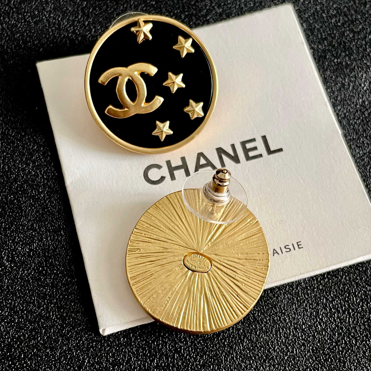 Chanel Interlocking C Star Stud Earrings - album image 7