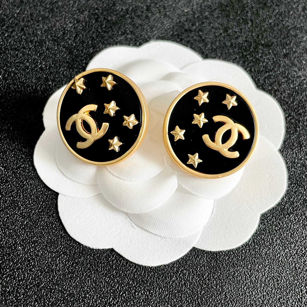 Chanel Interlocking C Star Stud Earrings - album image 8