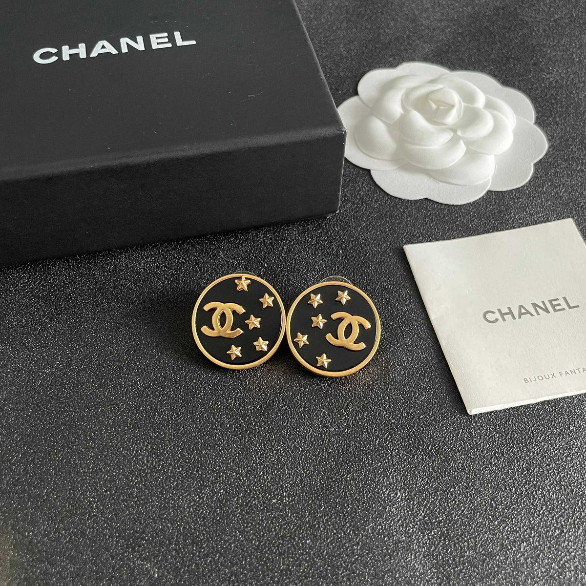 Chanel Interlocking C Star Stud Earrings - album image 6