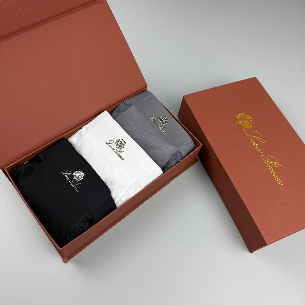Loro Piana Black Long Leg Boxer Briefs - Box of 3 - image 6