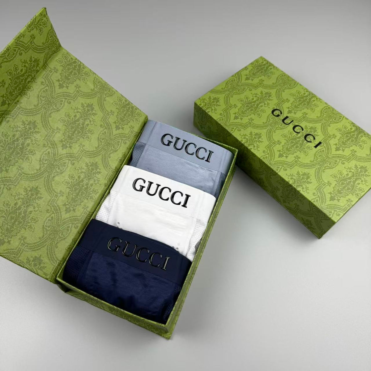 Gucci Long Boxer Briefs with plain longer legs - 3-Piece Box - image 6