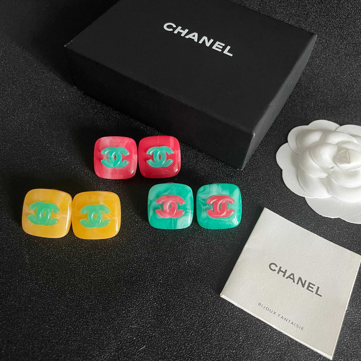 Chanel Interlocking C Stud Earrings - album image 5