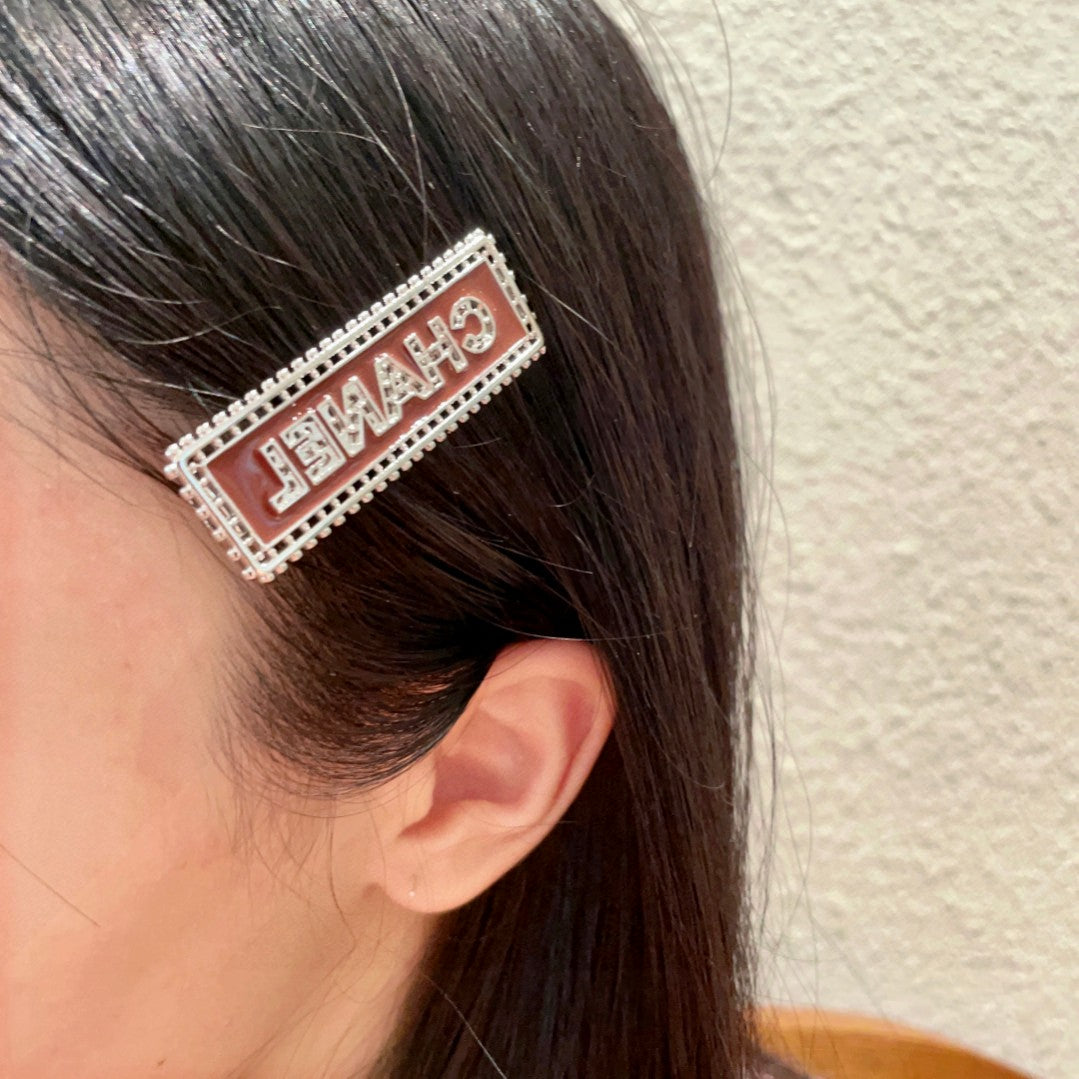 Chanel Letter Openwork Hair Barrette - album image 2
