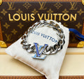 Chanel Enamel Blue Letter Bracelet - album image 1