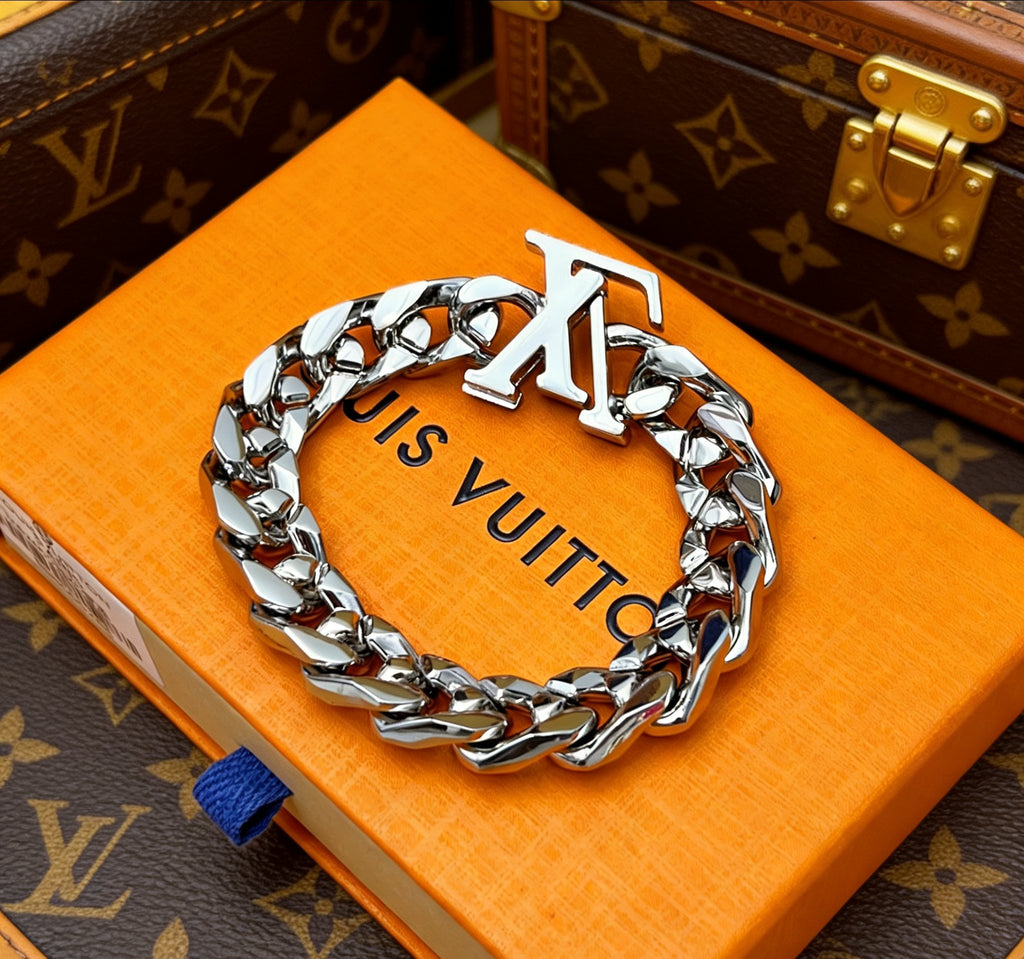 Chanel Enamel Blue Letter Bracelet - album image 4