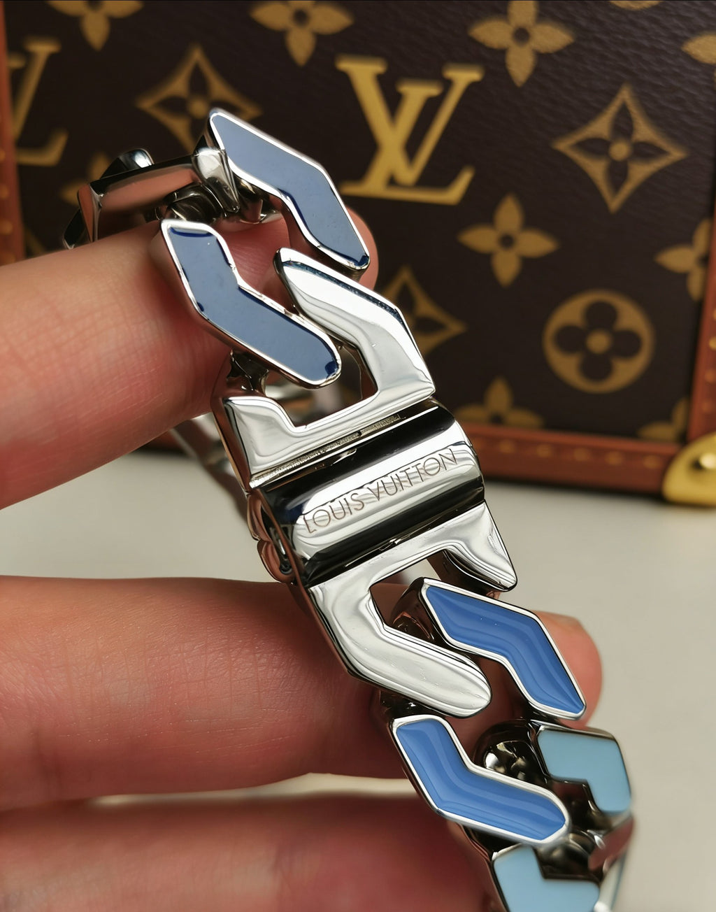 Louis Vuitton Enamel Monogram Chain Bracelet - album image 4