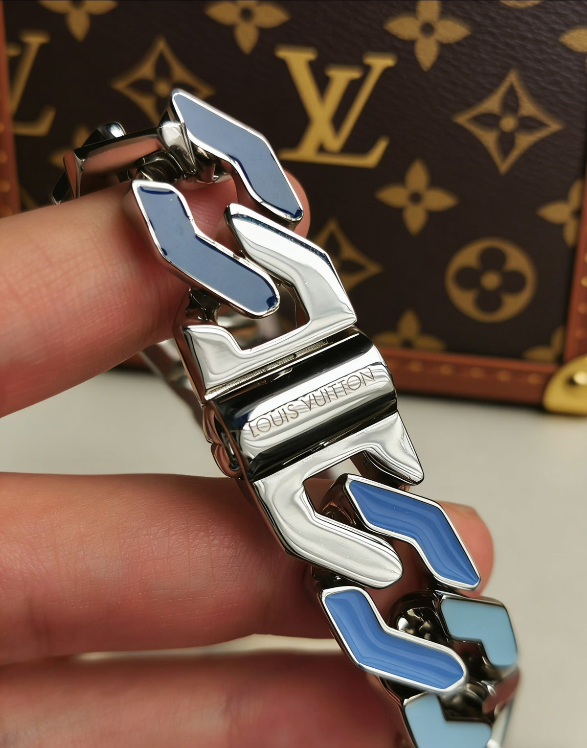 Louis Vuitton Enamel Monogram Chain Bracelet - album image 4