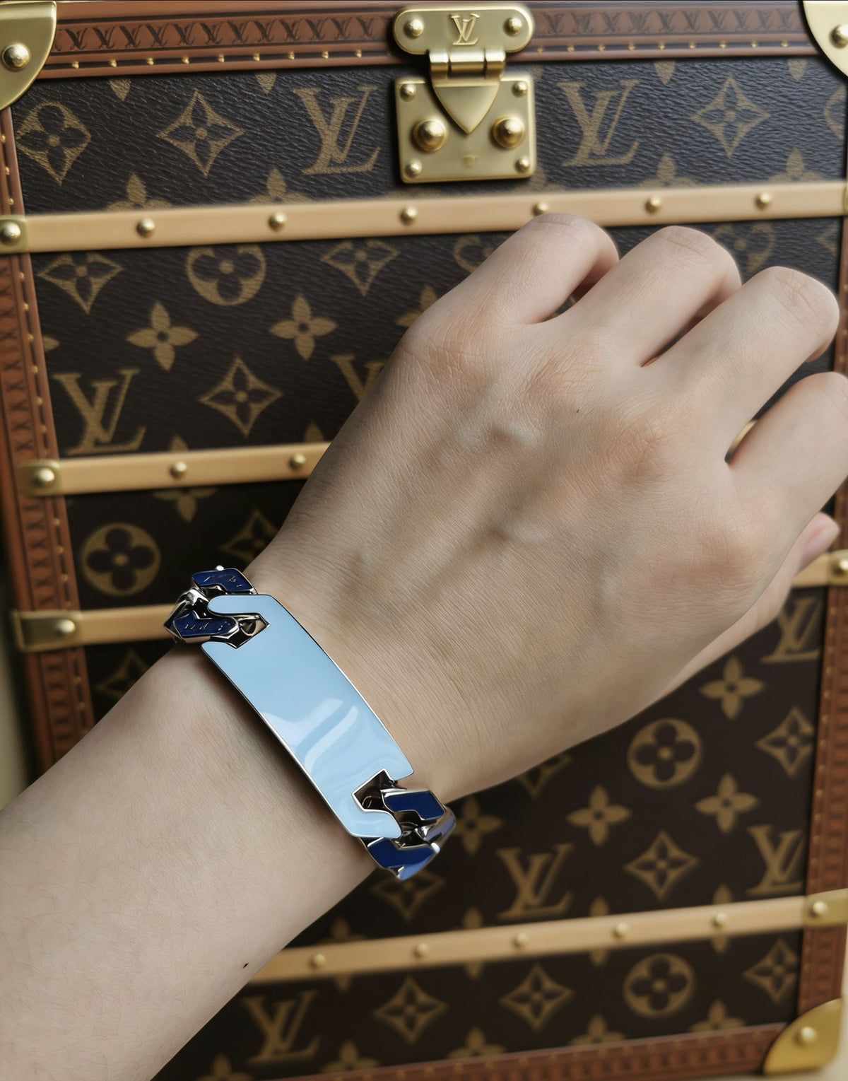 Louis Vuitton Enamel Monogram Chain Bracelet - album image 3