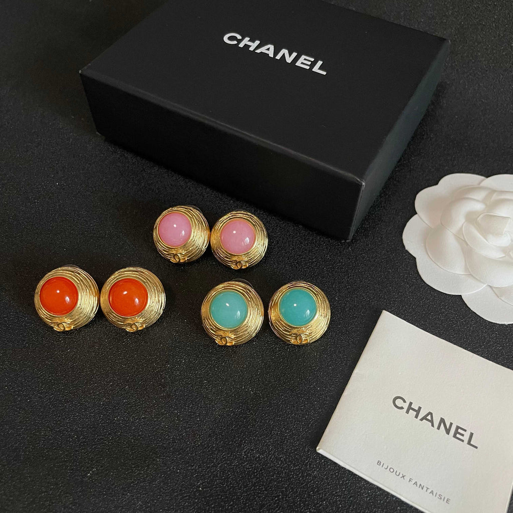 Chanel Interlocking C Stud Earrings - album image 5