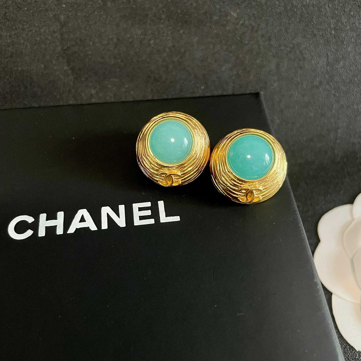 Chanel Interlocking C Stud Earrings - album image 9