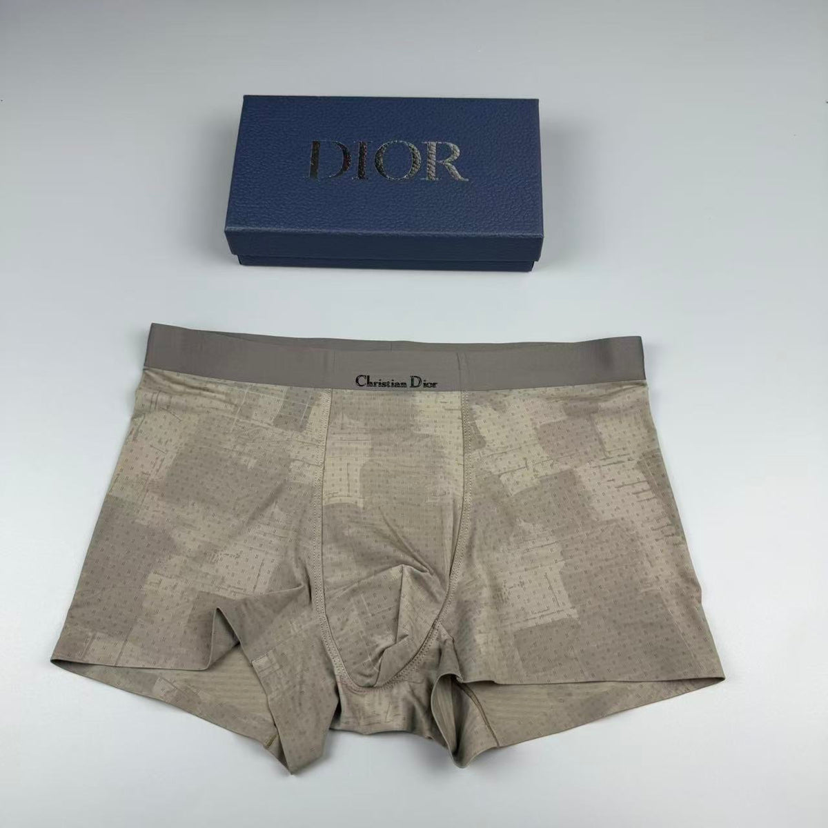Dior gray tonal pattern boxer briefs - view 3