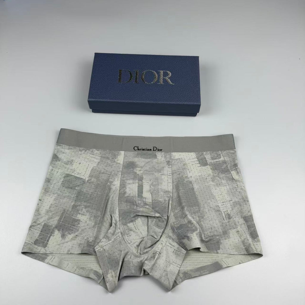 Dior gray tonal pattern boxer briefs - view 2