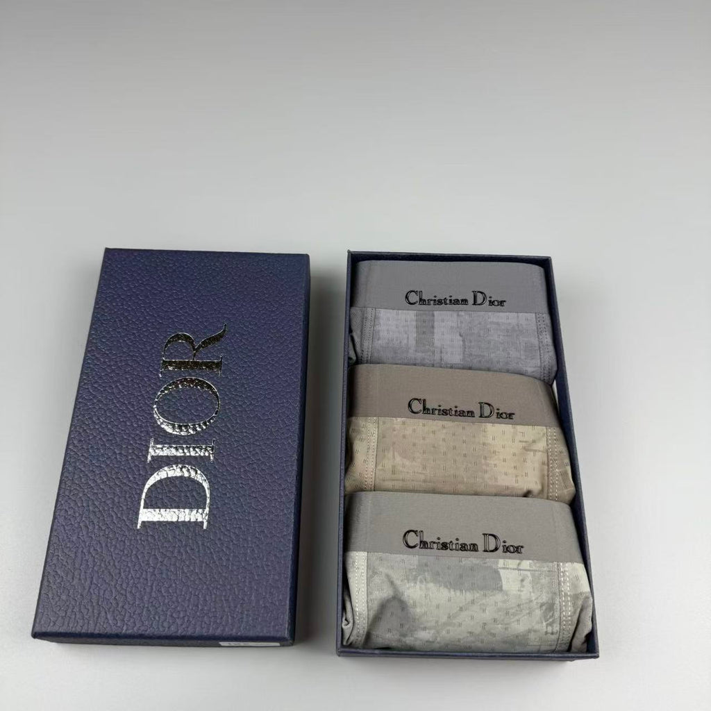 Dior gray tonal pattern boxer briefs - view 6
