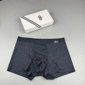 ALO Men's Heather Blue-Gray Logo Boxer Briefs - 3-Piece Box - image 1