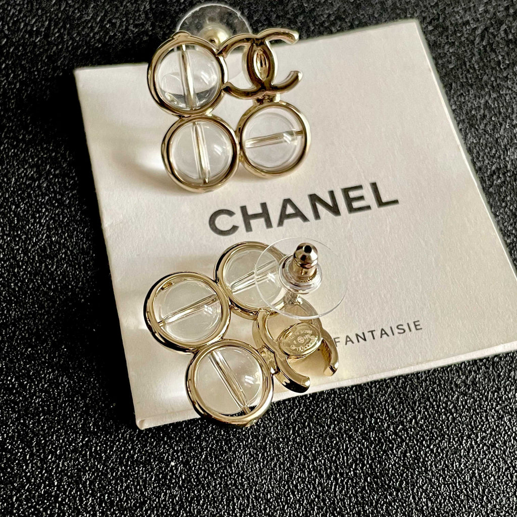 Chanel Interlocking C Stud Earrings - album image 7