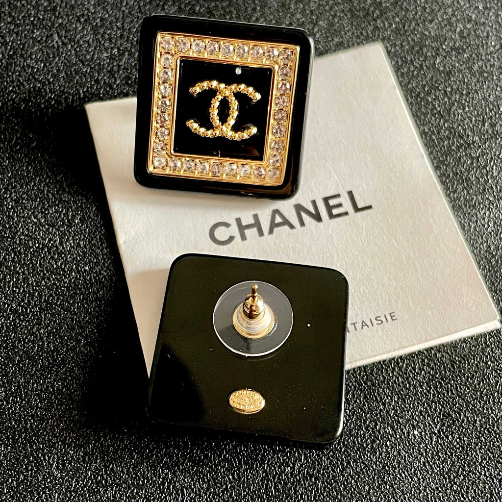 Chanel Interlocking C Stud Earrings - album image 7