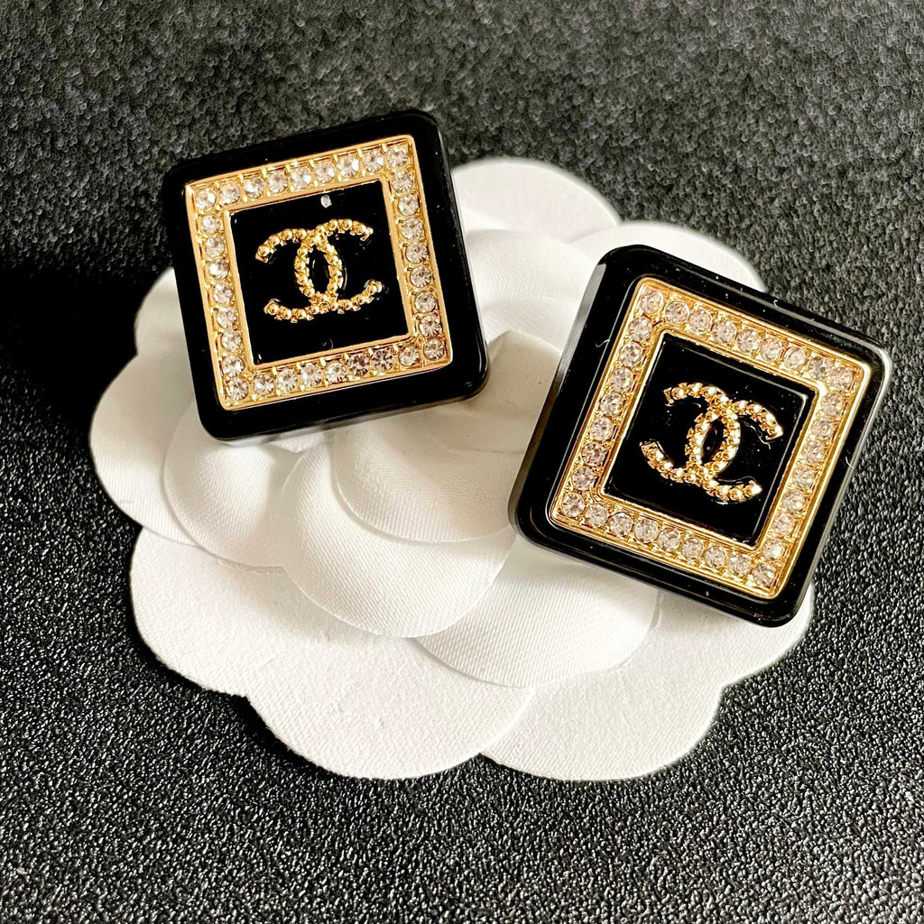 Chanel Interlocking C Stud Earrings - album image 8