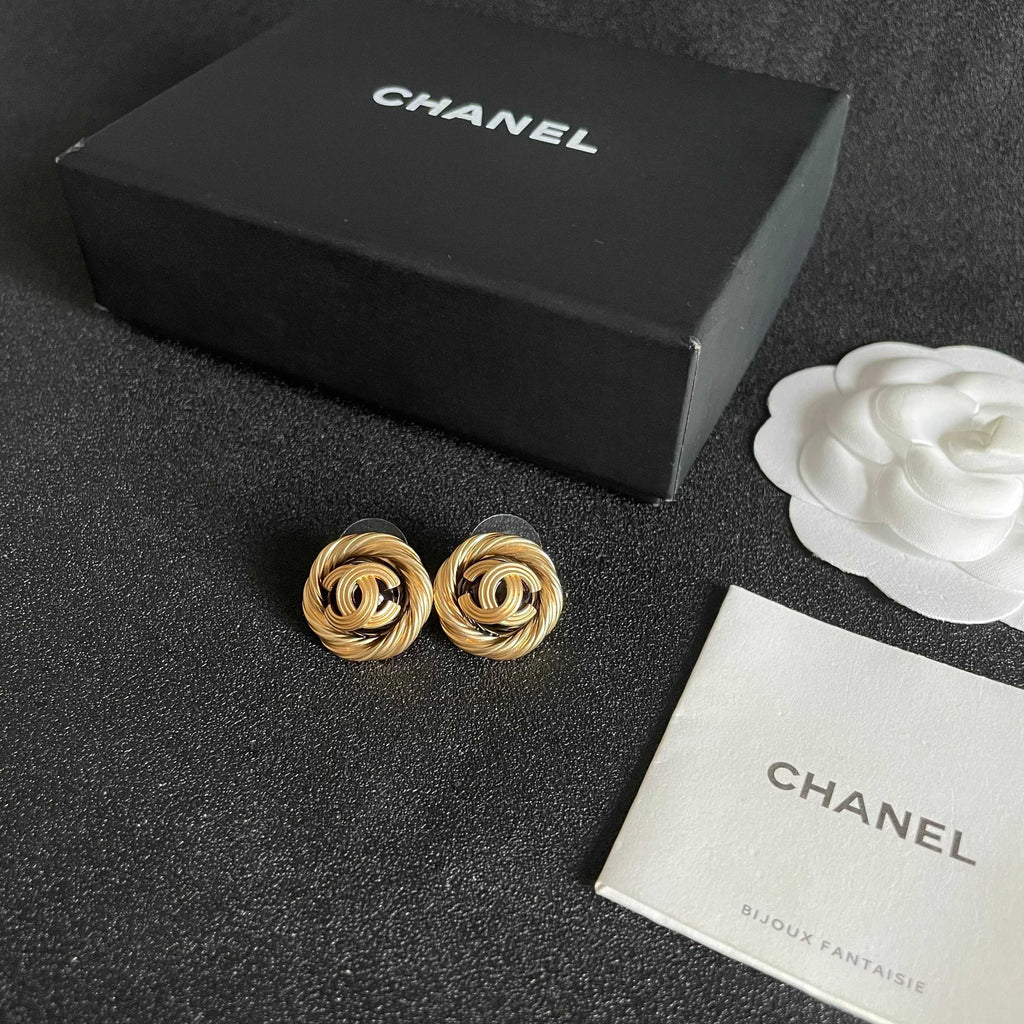 Chanel Interlocking C Stud Earrings - album image 5
