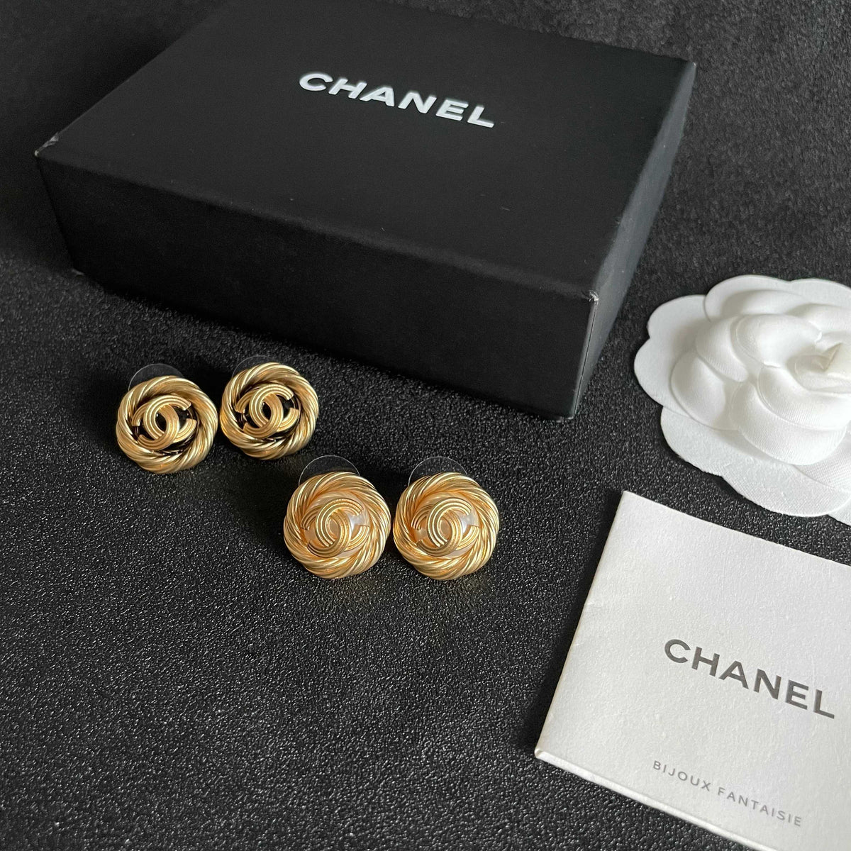 Chanel Interlocking C Stud Earrings - album image 10