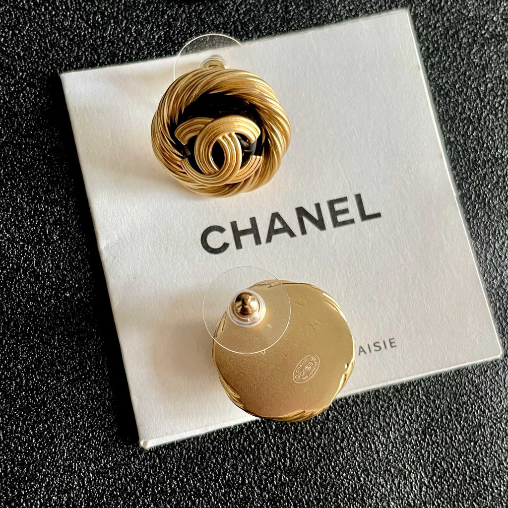 Chanel Interlocking C Stud Earrings - album image 7