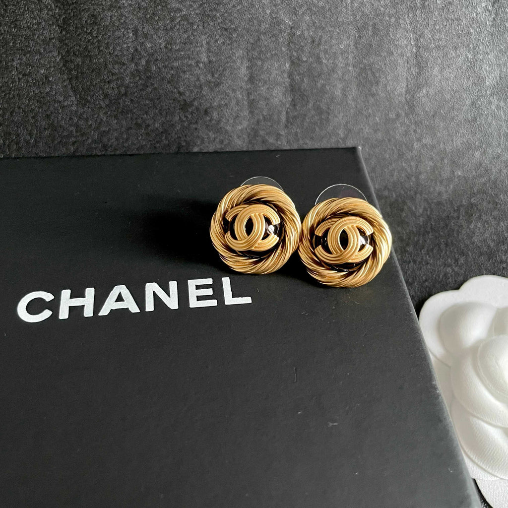 Chanel Interlocking C Stud Earrings - album image 9