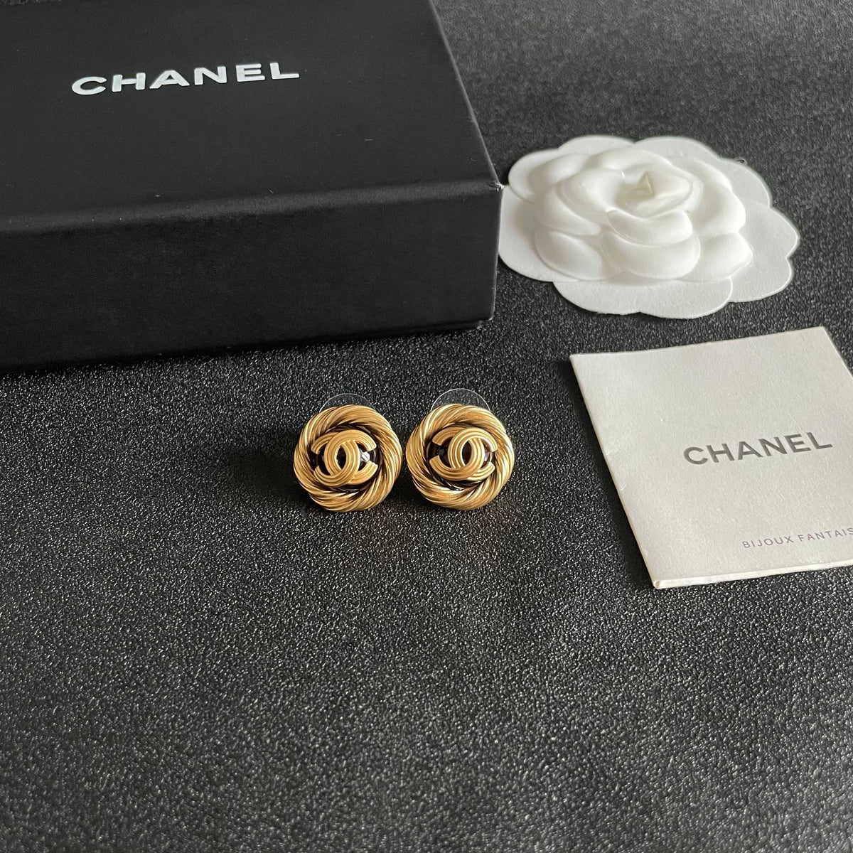 Chanel Interlocking C Stud Earrings - album image 6
