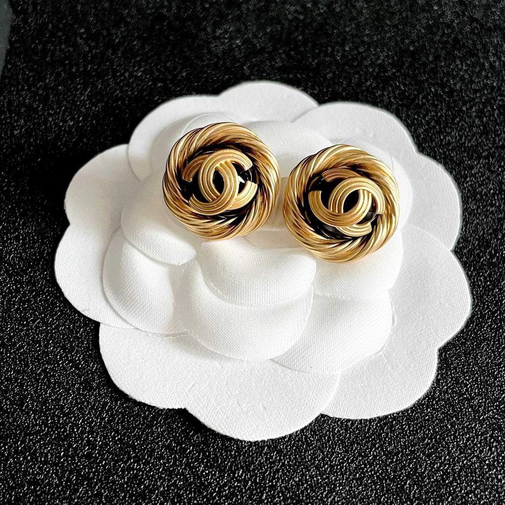 Chanel Interlocking C Stud Earrings - album image 8