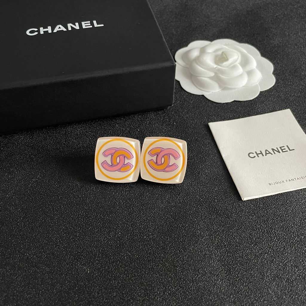 Chanel Interlocking C Stud Earrings - album image 6