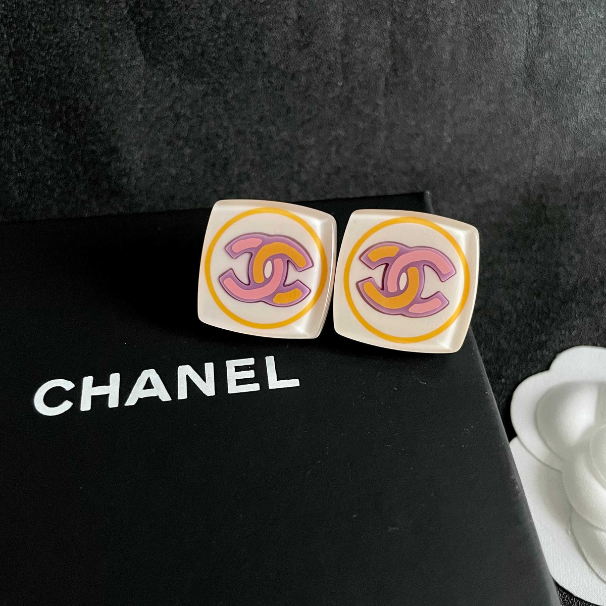 Chanel Interlocking C Stud Earrings - album image 9