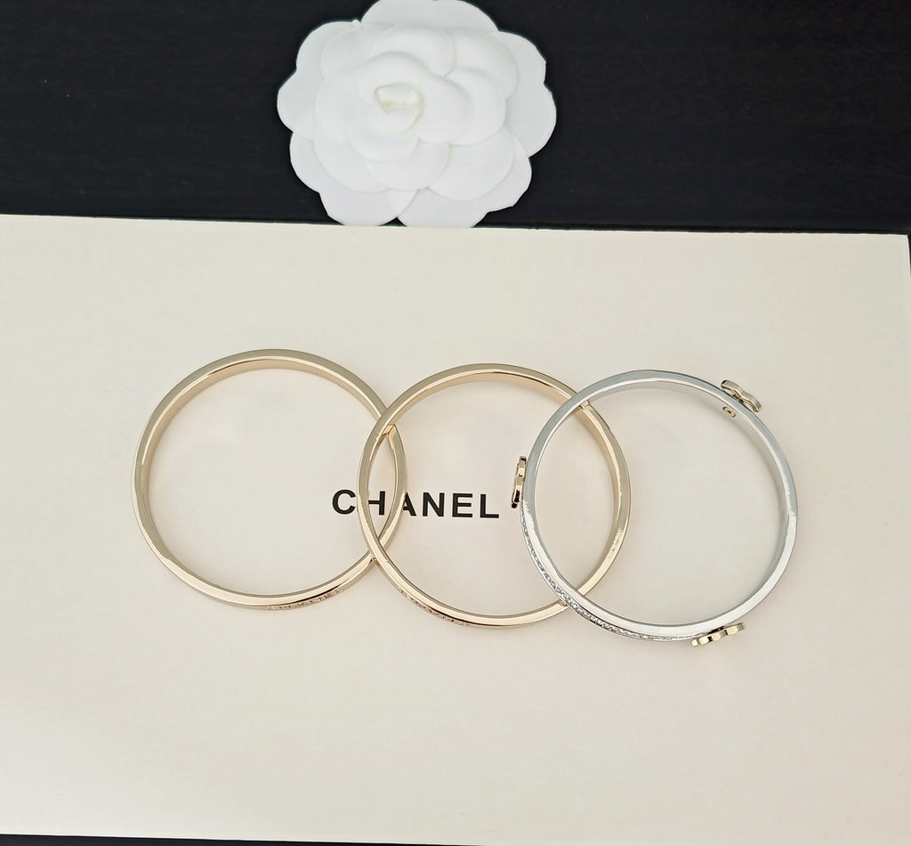 Chanel Gold-Tone Hoop Earrings - album image 4