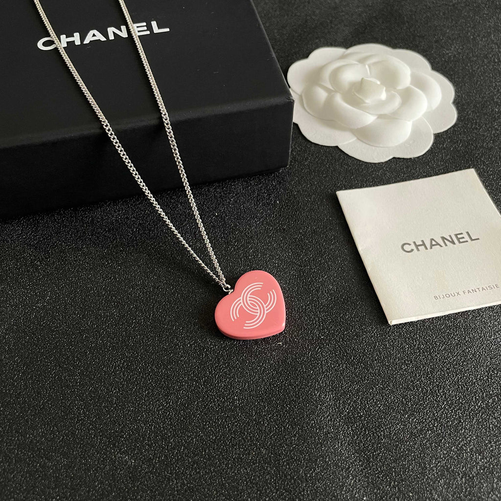 Chanel Interlocking C Heart Necklace - album image 6
