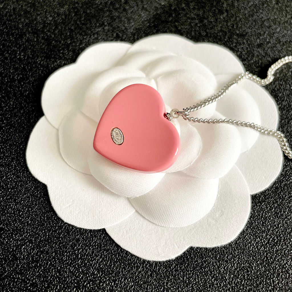 Chanel Interlocking C Heart Necklace - album image 8