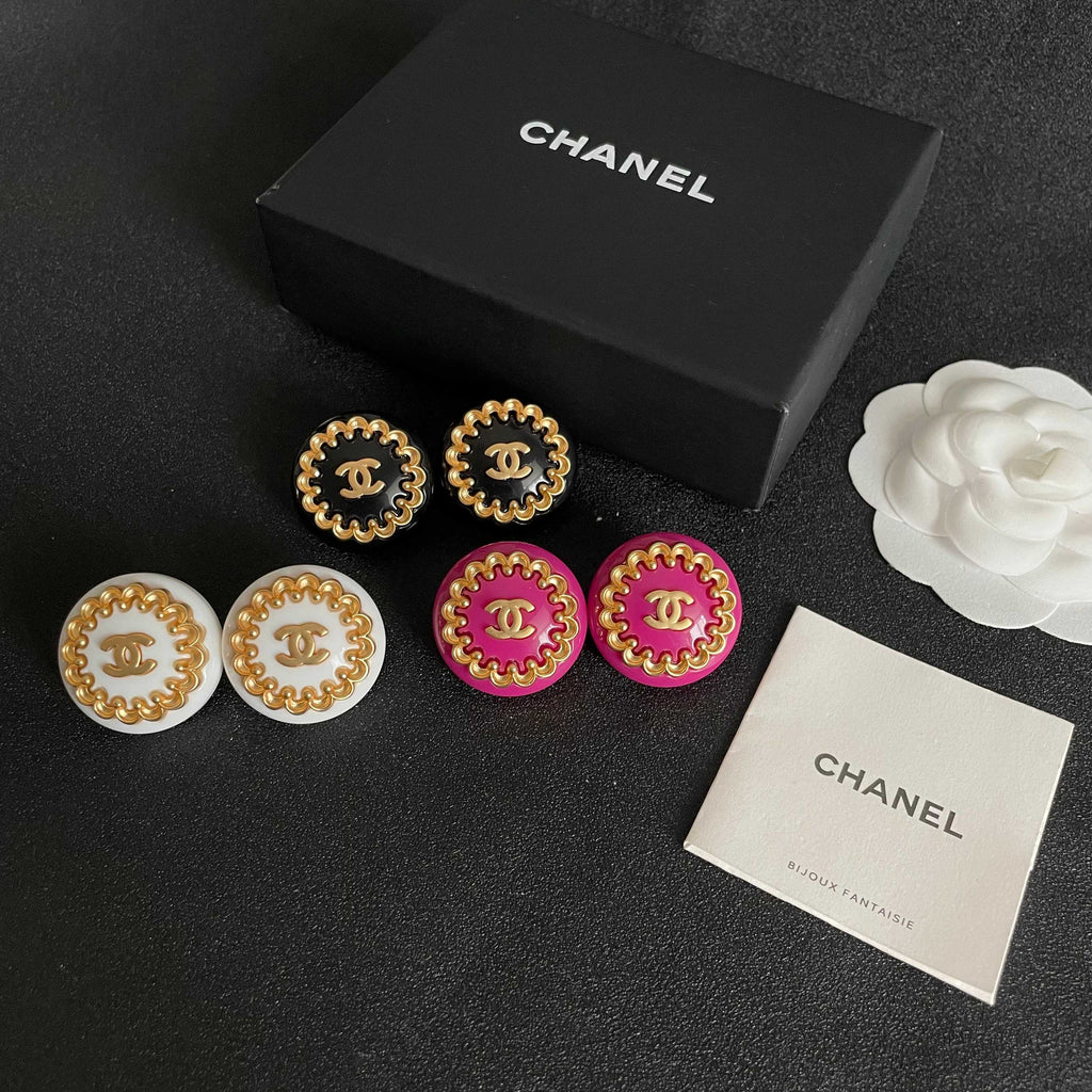 Chanel Interlocking C Stud Earrings - album image 10