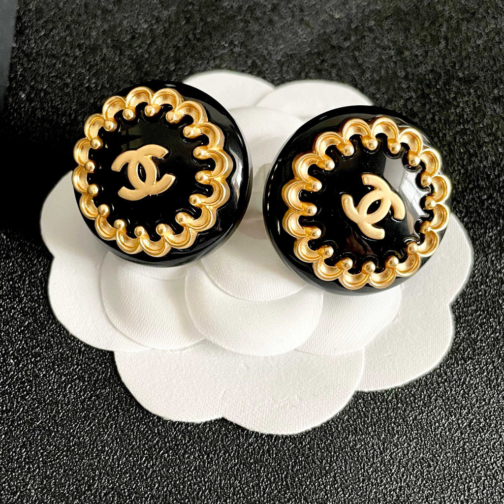 Chanel Interlocking C Stud Earrings - album image 8
