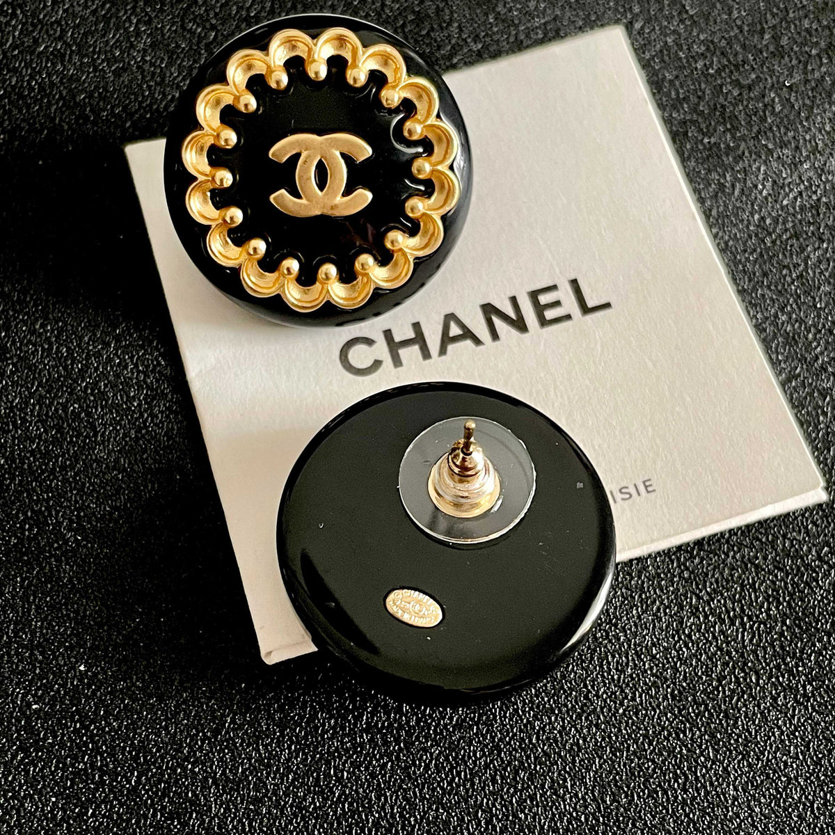 Chanel Interlocking C Stud Earrings - album image 7