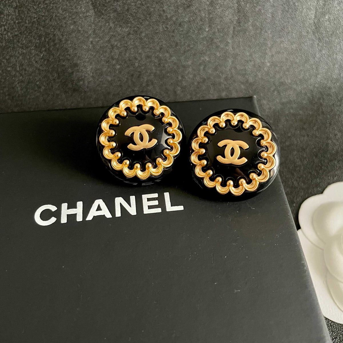 Chanel Interlocking C Stud Earrings - album image 9