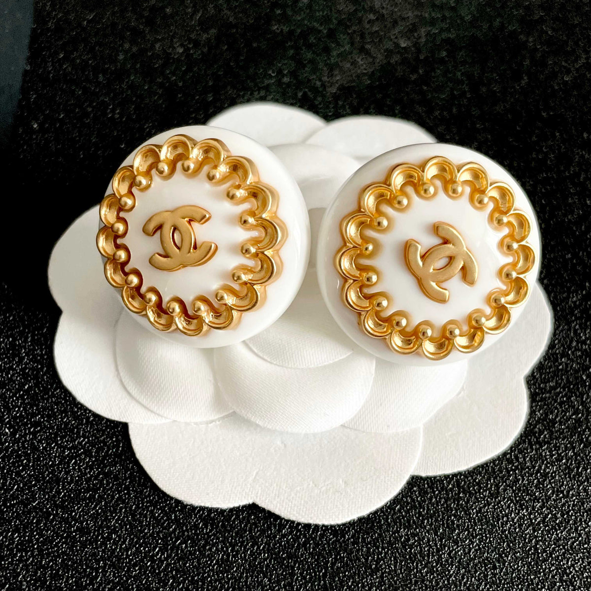 Chanel Interlocking C Stud Earrings - album image 8