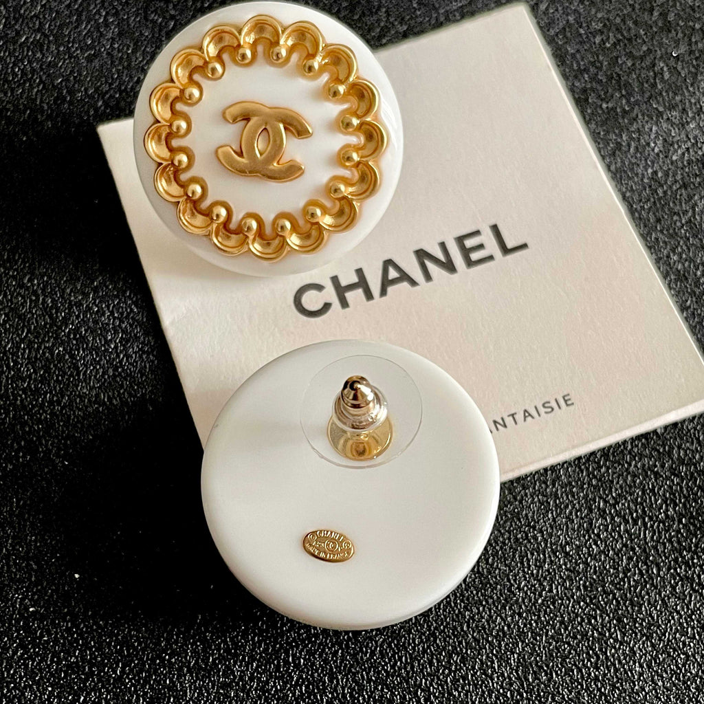Chanel Interlocking C Stud Earrings - album image 7