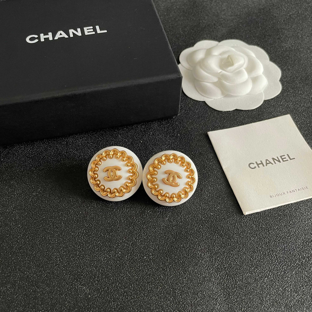 Chanel Interlocking C Stud Earrings - album image 6