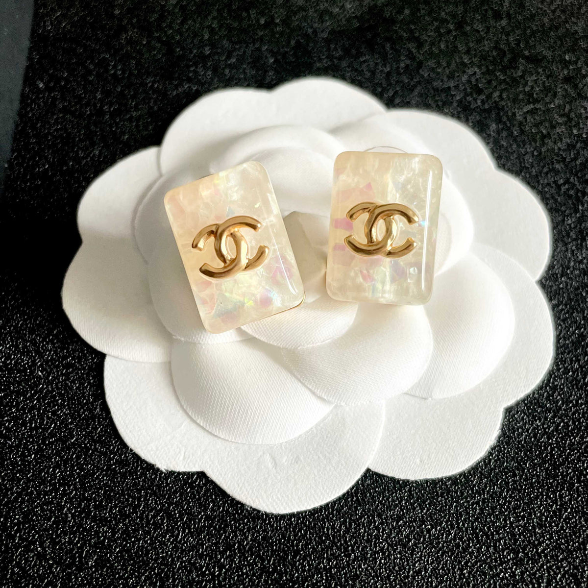 Chanel Interlocking C Stud Earrings - album image 8