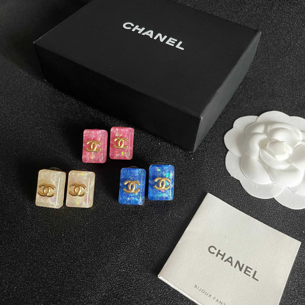 Chanel Interlocking C Stud Earrings - album image 5