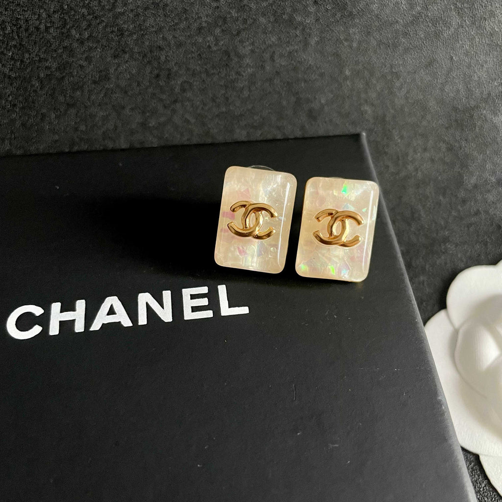 Chanel Interlocking C Stud Earrings - album image 9