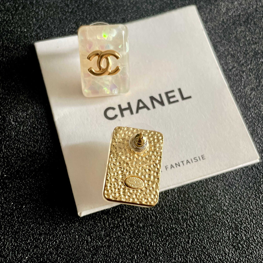 Chanel Interlocking C Stud Earrings - album image 7