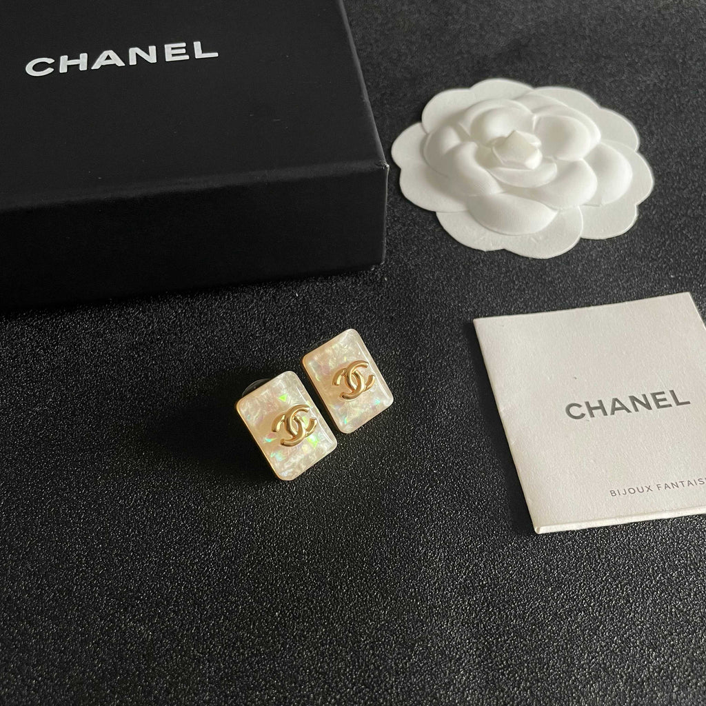 Chanel Interlocking C Stud Earrings - album image 6