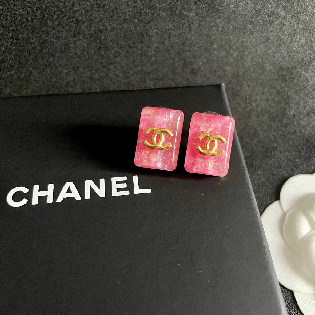 Chanel Interlocking C Stud Earrings - album image 9