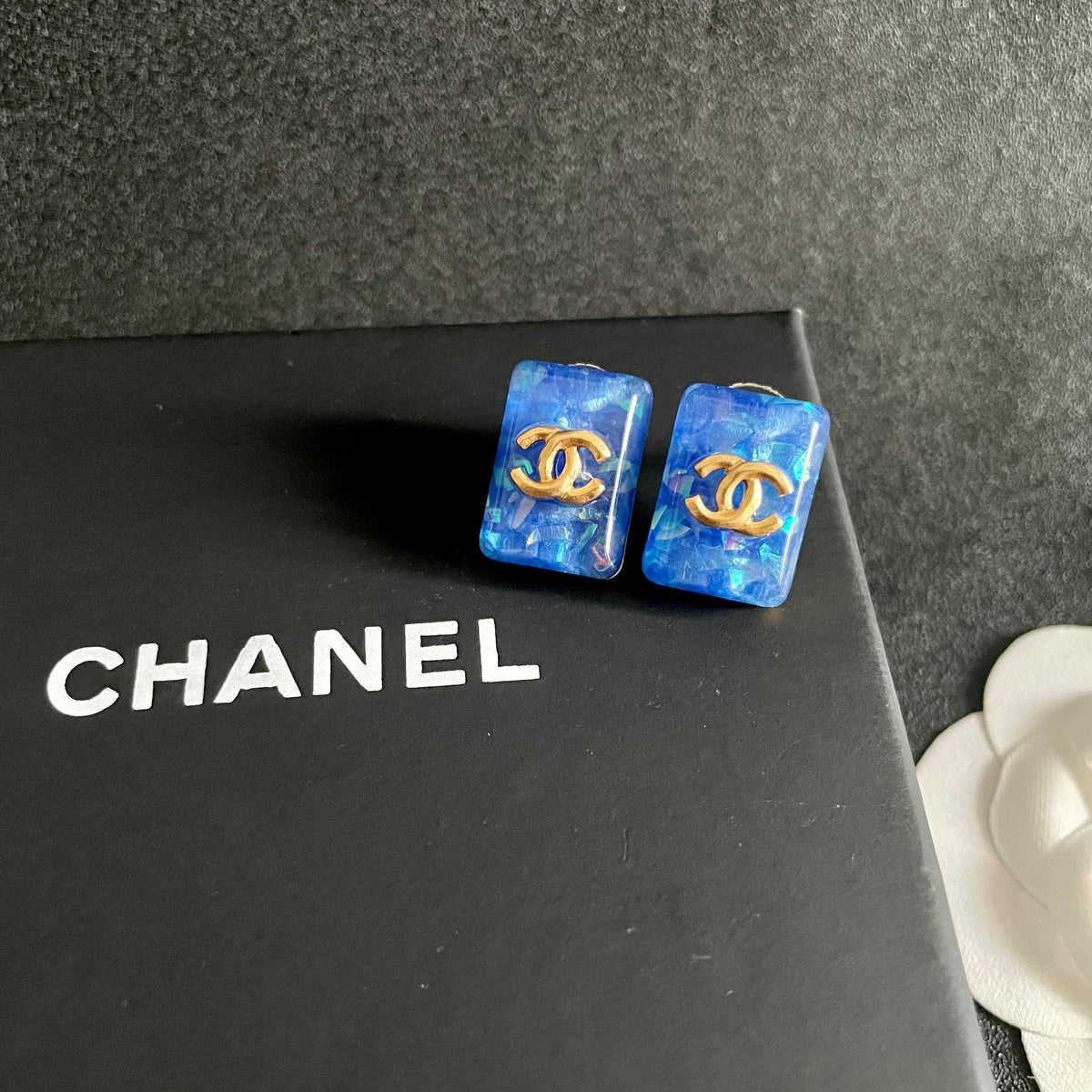 Chanel Interlocking C Stud Earrings - album image 9