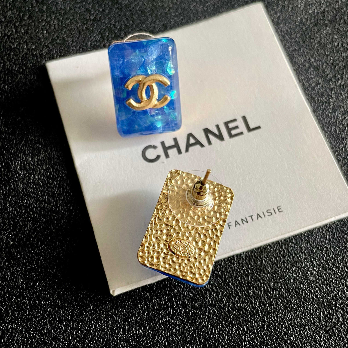 Chanel Interlocking C Stud Earrings - album image 7