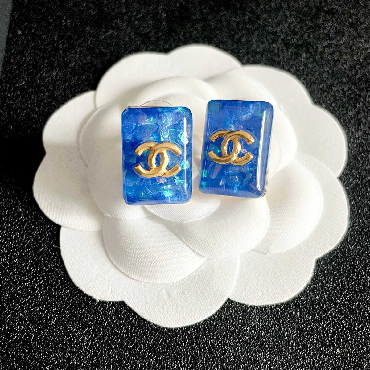 Chanel Interlocking C Stud Earrings - album image 8